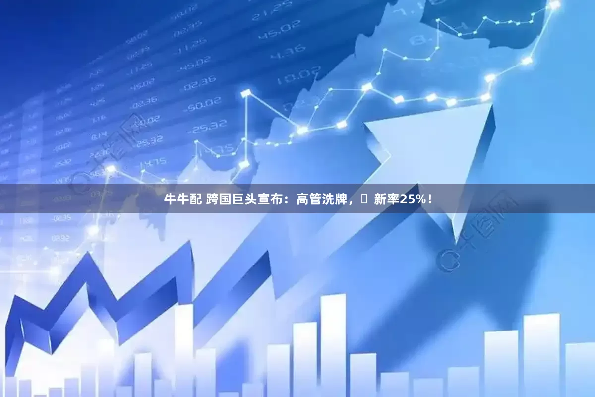 牛牛配 跨国巨头宣布：高管洗牌，更新率25%！