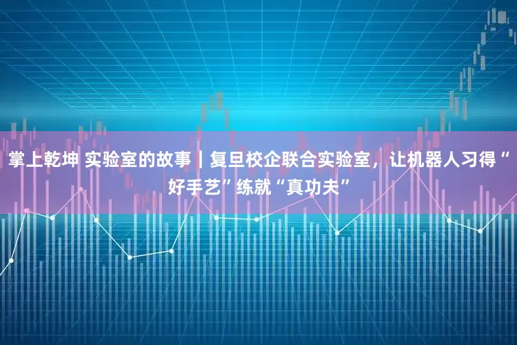 掌上乾坤 实验室的故事｜复旦校企联合实验室，让机器人习得“好手艺”练就“真功夫”
